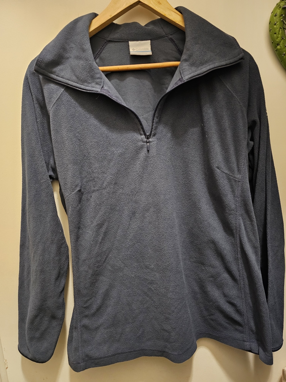 Columbia Women's XL Glacial IV Lightweight Half Zip Fleece Pullover Sleeve Logo - Picture 1 of 6